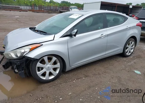 2013 Hyundai Elantra Limited из США, поврежденный, VIN 5NPDH4AE1DH268513